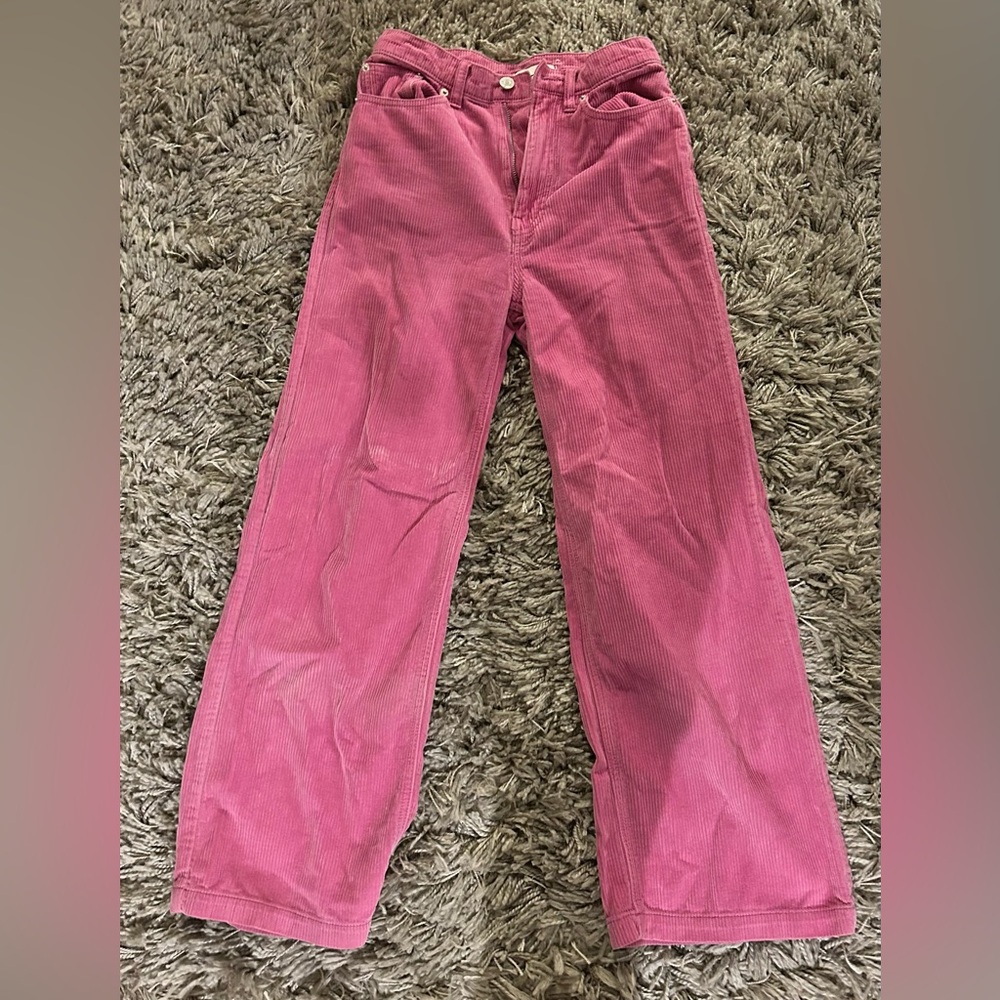 Urban Outfitters Pink Flare Corduroy Jeans